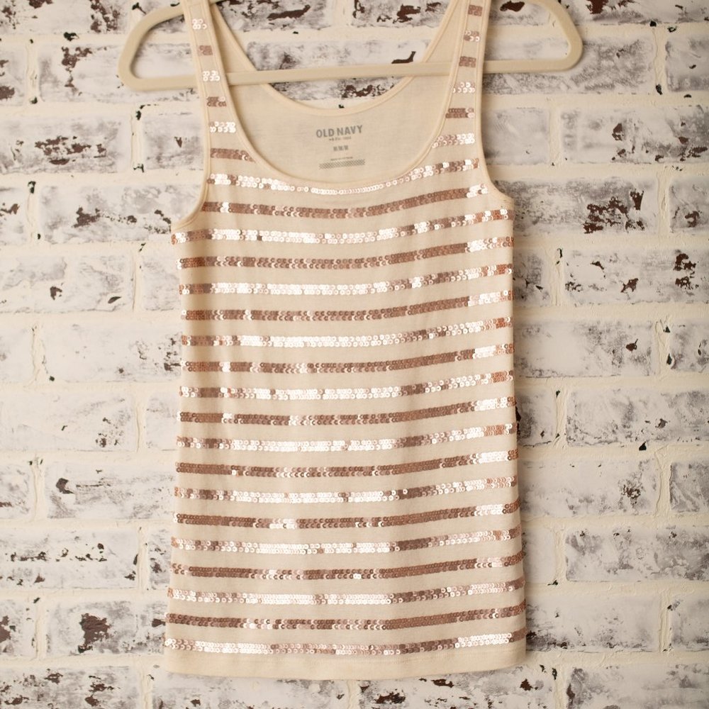 Sequin tank top
